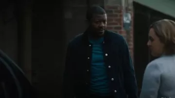 AllSaints Fuse Suede Trucker Jacket worn by Special Agent Ray Cannon (Edwin Hodge) as seen in FBI: Most Wanted (S05E09)