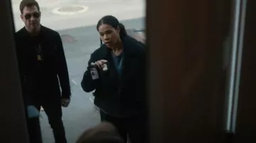 Maje Gaelili Jacket worn by Special Agent Sheryll Barnes (Roxy Sternberg) as seen in FBI: Most Wanted (S05E09)