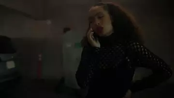 Alaïa Black Cage Dress worn by Zoey Johnson (Yara Shahidi) as seen in grown-ish (S0613)