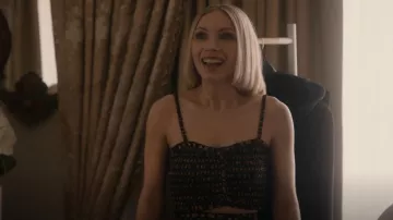 Sandro Cropped Smocked Top worn by Cora (Tavi Gevinson) as seen in American Horror Story (S12E08)