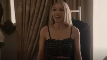 Sandro Cropped Smocked Top worn by Cora (Tavi Gevinson) as seen in American Horror Story (S12E08)