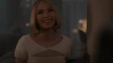 Alexanderwang.t Cropped Bouclé Top worn by Cora (Tavi Gevinson) as seen in American Horror Story (S12E08)