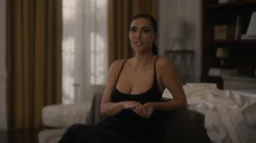 Rick Owens Jersey Velvet Slip Gown worn by Siobhan Corbyn (Kim Kardashian) as seen in American Horror Story (S12E08)