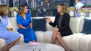 Veste de plongée Veronica Beard portée par Christine Romans comme on le voit dans Aujourd’hui le 18 avril 2024