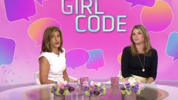 Tanya Taylor Cody Crepe Sleeveless Midi-Dress In Cream worn by Hoda Kotb as seen in Today with Hoda & Jenna on April 18, 2024