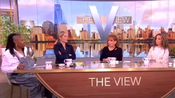 Magnolia Pearl Washed Overalls worn by Whoopi Goldberg as seen in The View on April 18, 2024