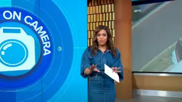 Ronny Kobo Robe Sebastian portée par Morgan Norwood vue dans Good Morning America le 18 avril 2024