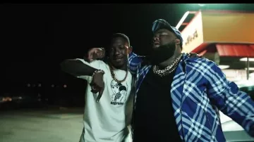 Burberry Royal Blue & White Check Hat worn by Rod Wave in Rod Wave - Numb (Official Video)