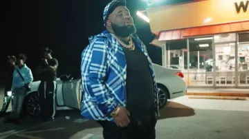 Patek Philippe Gold & Black 'Nautilus' (5980) worn by Rod Wave in Rod Wave - Numb (Official Video)