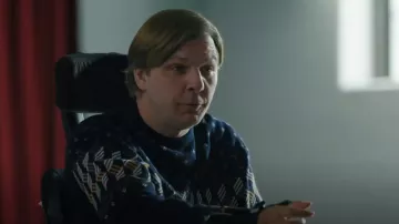 Barbour Turs­dale Fair Isle Sweater worn by Darian Morse (Tobias Forrest) as seen in Law & Order: Organized Crime (S04E10)