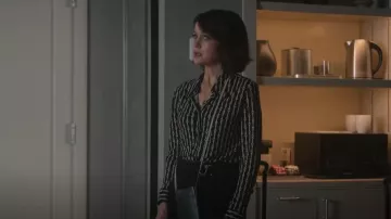 Nili Lotan Ga­ia Blouse worn by Grace Gordon Greene (Carla Gugino) as seen in The Girls on the Bus (S01E07)