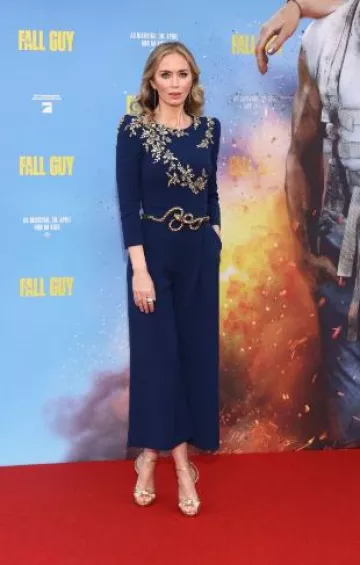 Sandales Jimmy Choo Rosie portées par Emily Blunt lors de la première de The Fall Guy Berlin le 19 avril 2024