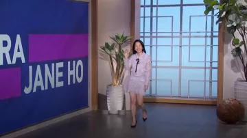 Self-portrait Lace-over­lay Miniskirt worn by Sara Jane Ho as seen in The Talk on April 18, 2024