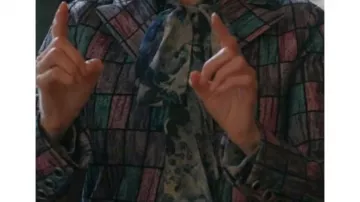 Geometric Cropped Jacket worn by Elsbeth Tascioni (Carrie Preston) in Elsbeth (S01)