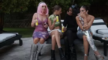 Nasty Gal Ombre Celestial Printed Cami Midi Dress worn by Lindsay Hubbard as seen in Summer House (S08E09)