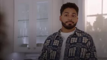 Corridor Nyc Lancaster Jacket in Blue worn by Jordan Baker (Michael Evans Behling) as seen in All American (S06E04)