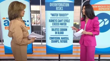 Mango Linen Suit Trousers worn by Natalie Azar as seen in Today on April 22, 2024