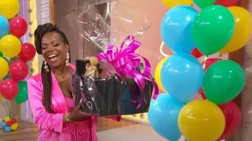 Cinq a Sept Kylie Notched Satin Single-Button Blazer worn by 
Kandi Burruss as seen in Sherri on April 22, 2024