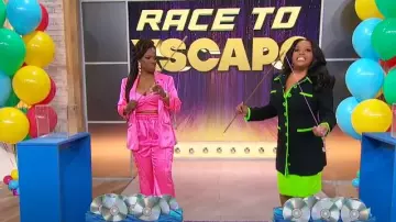 Cinq a Sept Nikola Top worn by Kandi Burruss as seen in Sherri on April 22, 2024