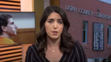 Nanette Lepore Striped Peplum Dress worn by Liz Kreutz as seen in Today on  April 23, 2024