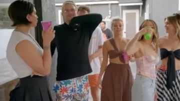 Short de bain Reiss Multi Arizona à cordon de serrage à imprimé floral porté par Tom Schwartz comme on le voit dans Vanderpump Rules (S11E13)