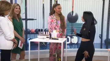 Rachel Zoe Straight Pull On Elastic Back Pants worn by Ally Love as seen in Today on  April 23, 2024