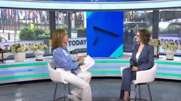 Adidas Primegreen Stan Smith Sneaker worn by Hoda Kotb as seen in Today on April 24, 2024