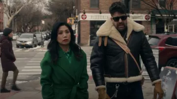 Lamarque Vanessa Coat worn by Melody 'Mel' Bayani (Liza Lapira) as seen in The Equalizer (S04E06)