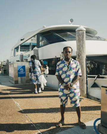 Gucci Multicolor 3D-GG Silk Shirt worn by Jacquees on the Instagram account @jacquees