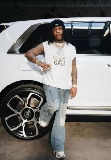 Kapital White 'Great Gentle Gale' T-Shirt worn by Rylo Rodriguez on the Instagram account @rylorodriguez