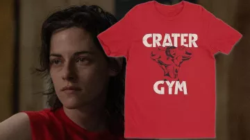 Crater Gym T Shirt de Lou (Kristen Stewart) dans Love Lies Bleeding