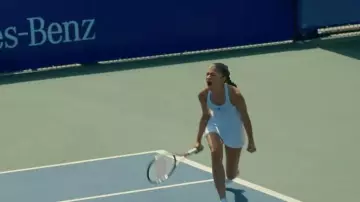 Adidas Tennis Dress in white worn by Tashi (Zendaya) as seen in Challengers
