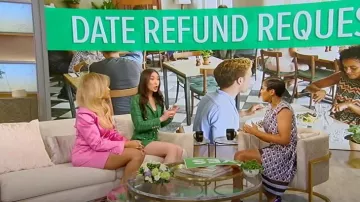 Aqua x Maeve Reilly Tweed Mini Skirt worn by Tamron Hall as seen in Tamron Hall Show on April 25, 2024