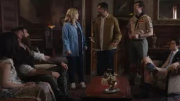 Adidas Originals Gazelle Bold Sneakers in Off White worn by Samantha (Rose McIver) as seen in Ghosts (S03E08)