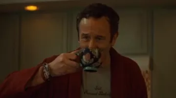 World Market Vin­tage Large Cof­fee Mug used by Dusty (Chris O'Dowd) as seen in The Big Door Prize (S02E01)