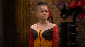 Puma Unity Crop Top worn by Aaliyah Upshaw (Khali Spraggins) as seen in The Upshaws (S05E05)