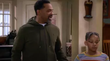 Polo Ralph Lauren Full Zip Hood­ie worn by Bernard Upshaw (Mike Epps) as seen in The Upshaws (S05E05)