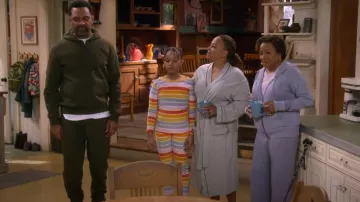 Polo Ralph Lauren Dou­ble Knit Pants worn by Bernard Upshaw (Mike Epps) as seen in The Upshaws (S05E06)