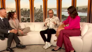 Iro Berwyn Lace Camisole worn by Drew Barrymore as seen in The Drew Barrymore Show on April 23, 2024