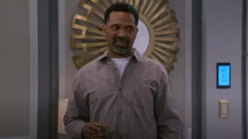 Dickies Bakerhill Plaid Shirt worn by Bernard Upshaw (Mike Epps) as seen in The Upshaws (S05E06)