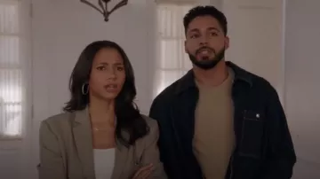 Lanvin Den­im jack­et worn by Jordan Baker (Michael Evans Behling) as seen in All American (S06E05)