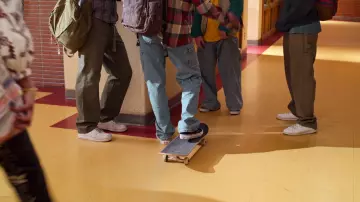 Never Have I Ever Wardrobe: Vans sneakers worn by Ethan (Michael Cimino) as seen in season 4, episode 2