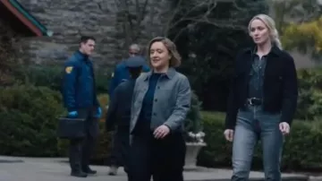 Buck Mason Rid­er Jack­et worn by (Nina Chase) as seen in FBI: Most Wanted (S05E10)