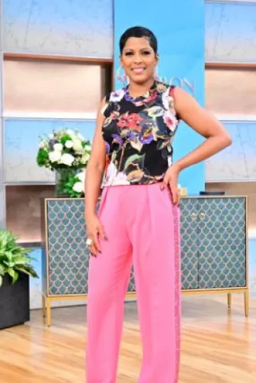 Area Em­bell­ished Trouser worn by Tamron Hall at Tamron Hall Show Post on 5.27 February 9, 2024