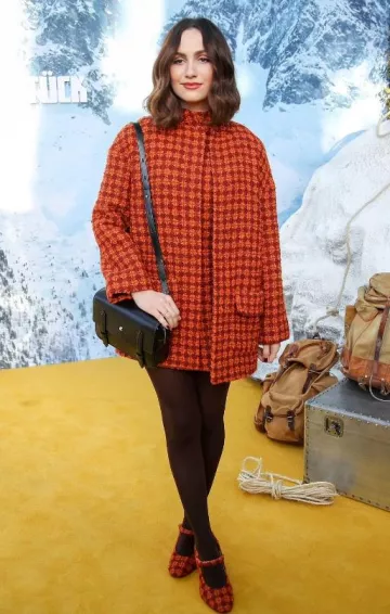 Montblanc Meisterstuck Messenger worn by Maude Apatow at Montblanc Celebrating 100 Years of the Meisterstuck Pen Event on May 1, 2024