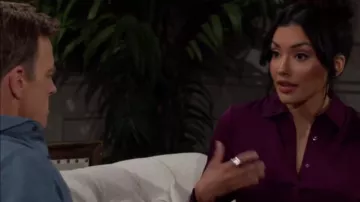Ring worn by Audra Charles (Zuleyka Silver) in The Young and the Restless (S51, April 26, 2024)