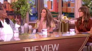 Victoria Beckham Floral Drape-Shoulder Maxi Dress worn by Sunny Hostin as seen in The View on May 1, 2024