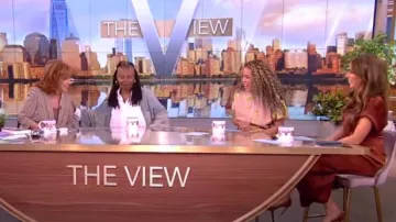 Steve Madden Tori Tie Waist Midi Shirtdress worn by Alyssa Farah as seen in The View on May 1, 2024