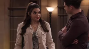 Paige Cropped Pacey Jacket worn by Mayan (Mayan Lopez) as seen in Lopez vs Lopez (S02E09)