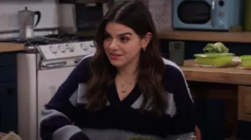 AllSaints Lou Cropped Sweater worn by Mayan (Mayan Lopez) as seen in Lopez vs Lopez (S02E09)